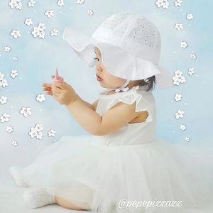 Great for EASTER! Super Cute White or Pink Floppy Sun Hat